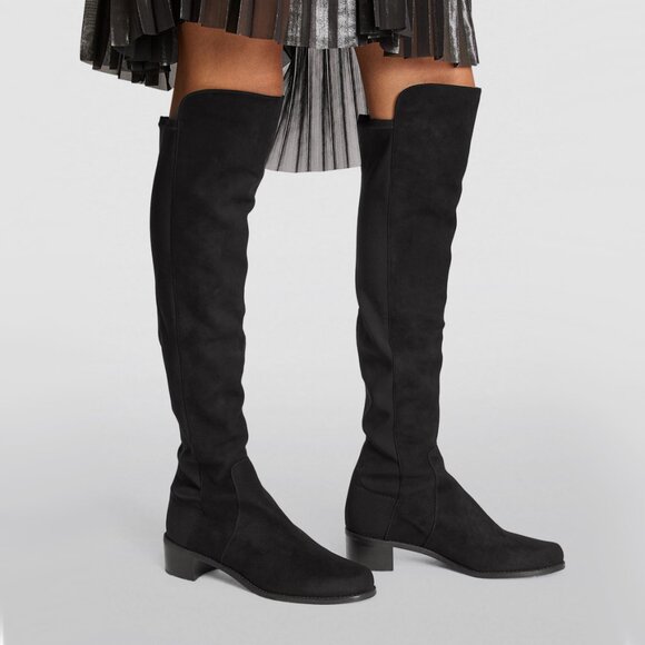 Stuart Weitzman "Reserve" Black Suede Over the Knee Boot, size 6.5 - Picture 2 of 7
